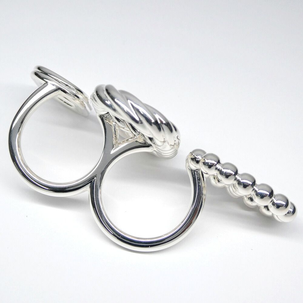 Hermes Chaine D'ancre Alea Double Ring Large Model — view 4