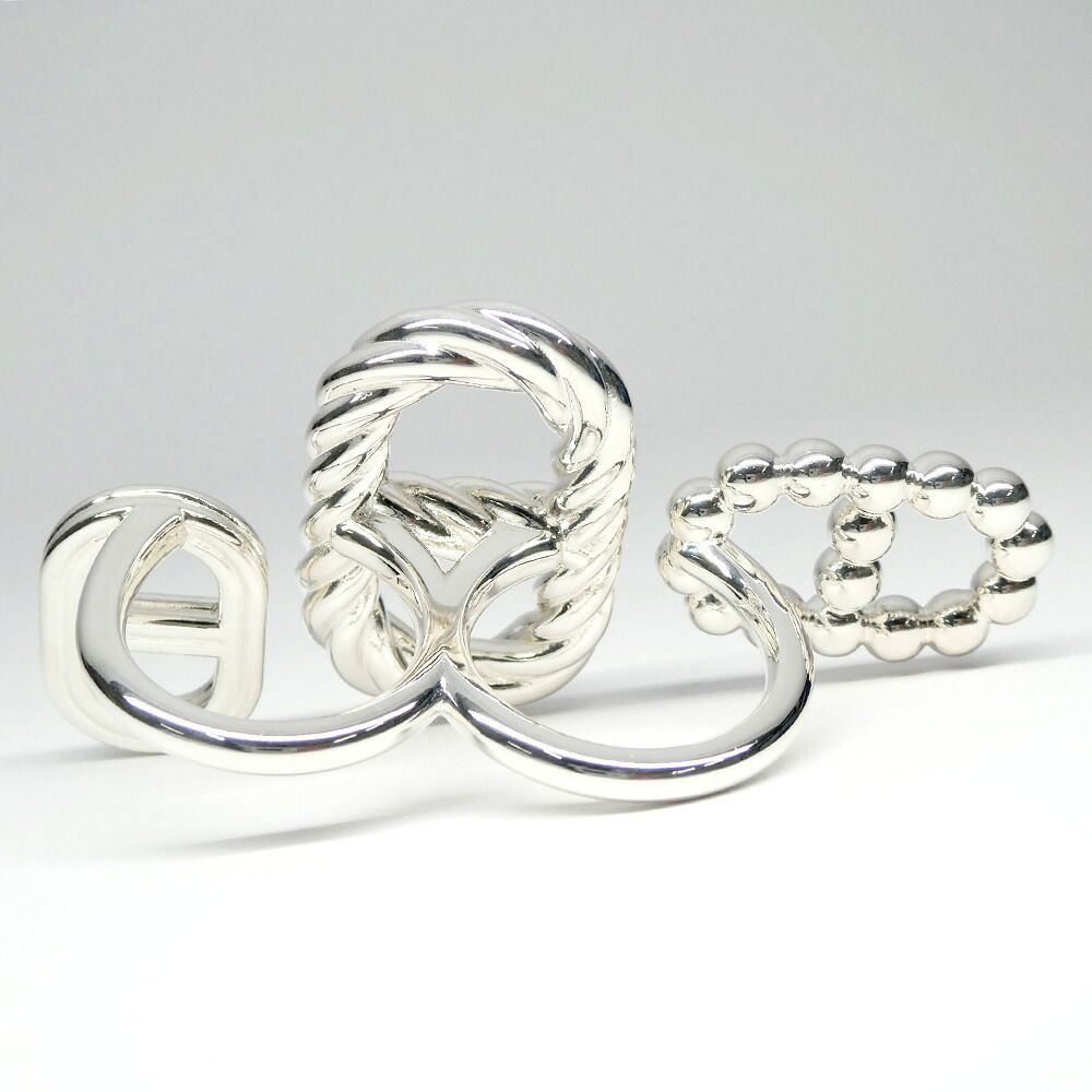 Hermes Chaine D'ancre Alea Double Ring Large Model — view 5
