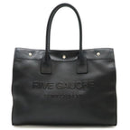 Saint Laurent Paris YSL Rive Gauche Tote Shoulder Bag Leather Black