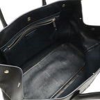 Saint Laurent Paris YSL Rive Gauche Tote Shoulder Bag Leather Black — view 5