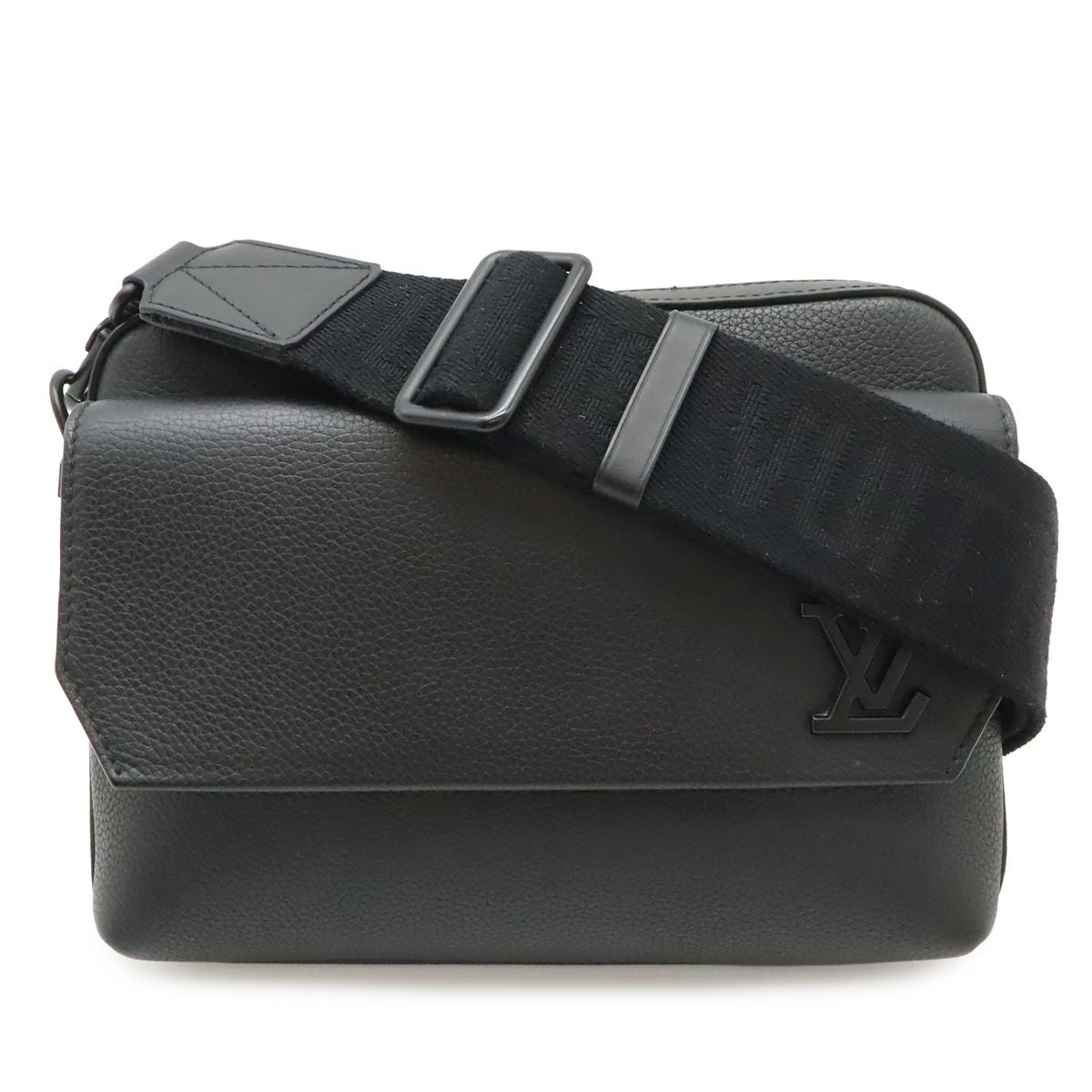 Louis Vuitton LV Aerogram Fast Line Messenger Shoulder Bag Crossbody Noir Black