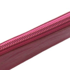 Chanel Wallet Zip Around Logo Embossed Leather Pink — view 5