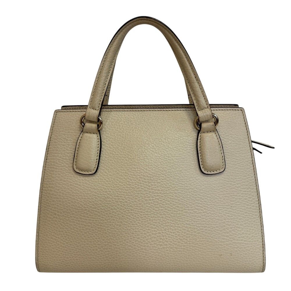 Gucci Soho Handbag Interlocking G Leather White Ivory
