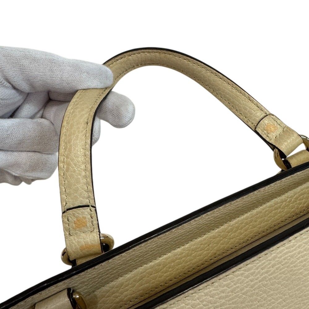 Gucci Soho Handbag Interlocking G Leather White Ivory — view 5