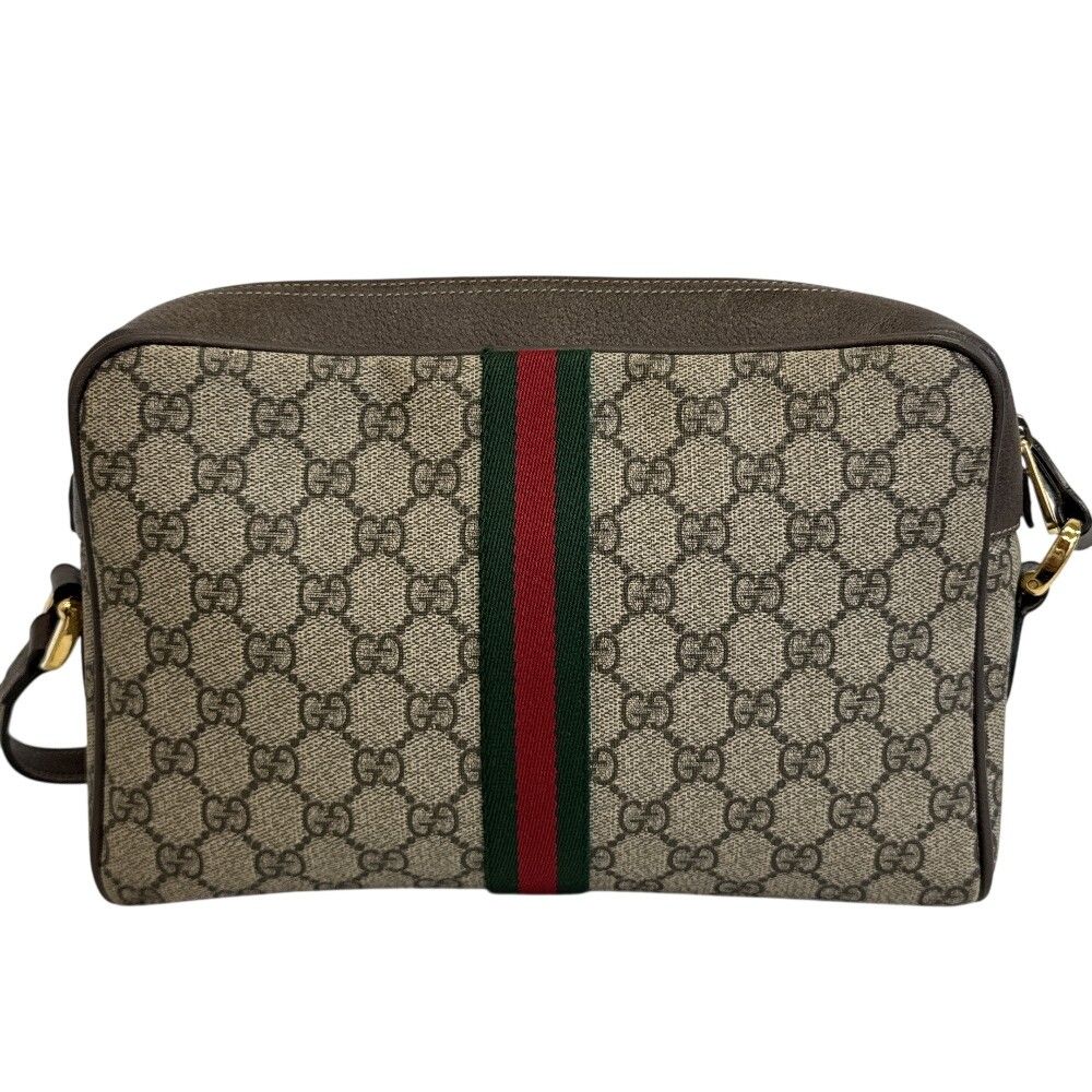 Gucci GG Supreme Shoulder Bag Brown