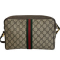 Gucci GG Supreme Shoulder Bag Brown