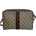 Gucci GG Supreme Shoulder Bag Brown
