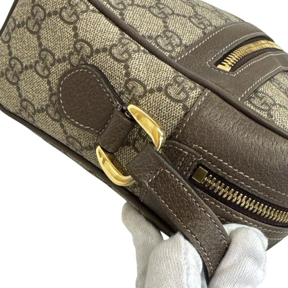 Gucci GG Supreme Shoulder Bag Brown — view 5