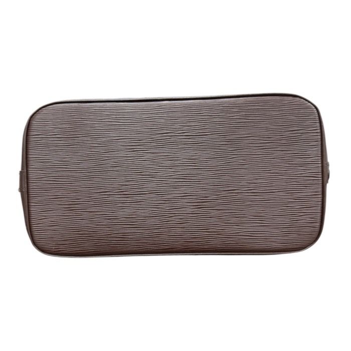 Louis Vuitton Epi Brown Silver Leather Handbag — view 3