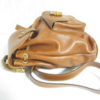 Gucci Bamboo Leather Mini Backpack Brown — view 3