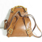 Gucci Bamboo Leather Mini Backpack Brown — view 2