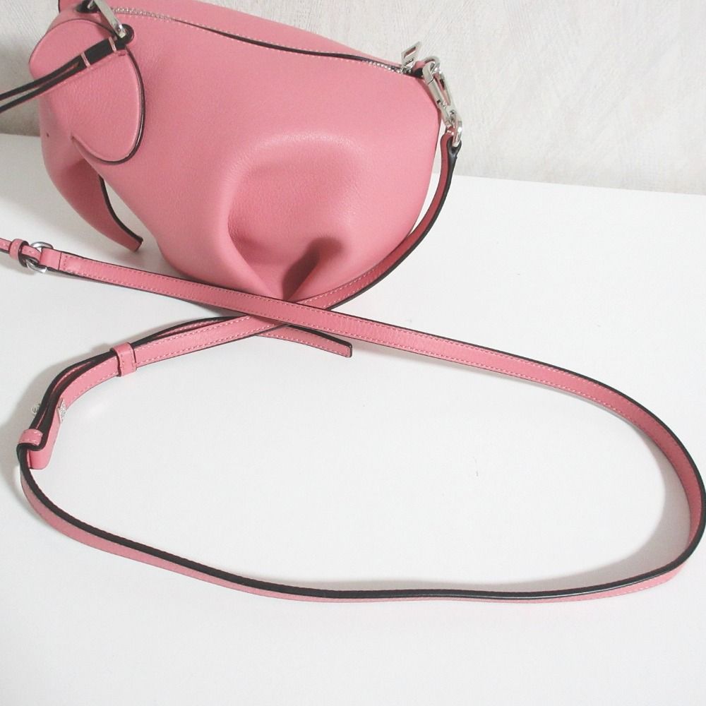 Loewe Elephant Leather Mini Shoulder Bag Pink — view 7