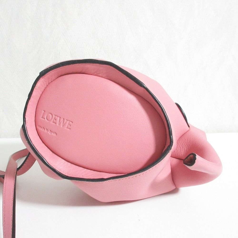 Loewe Elephant Leather Mini Shoulder Bag Pink — view 5
