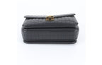 Celine Shoulder Bag C Medium Black Leather Quilted Chain Gold — view 4