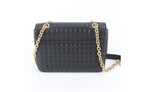 Celine Shoulder Bag C Medium Black Leather Quilted Chain Gold — view 2
