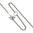 Hermes Necklace Cavaliere Metal Lacquer White Silver Chess Piece Knight Horse — view 4