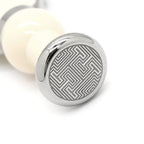 Hermes Necklace Cavaliere Metal Lacquer White Silver Chess Piece Knight Horse — view 7