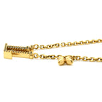 Louis Vuitton Necklace LV Iconic Strass Gold Logo Monogram Flower LV Circle — view 3