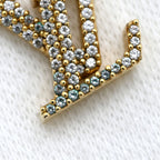 Louis Vuitton Necklace LV Iconic Strass Gold Logo Monogram Flower LV Circle — view 4