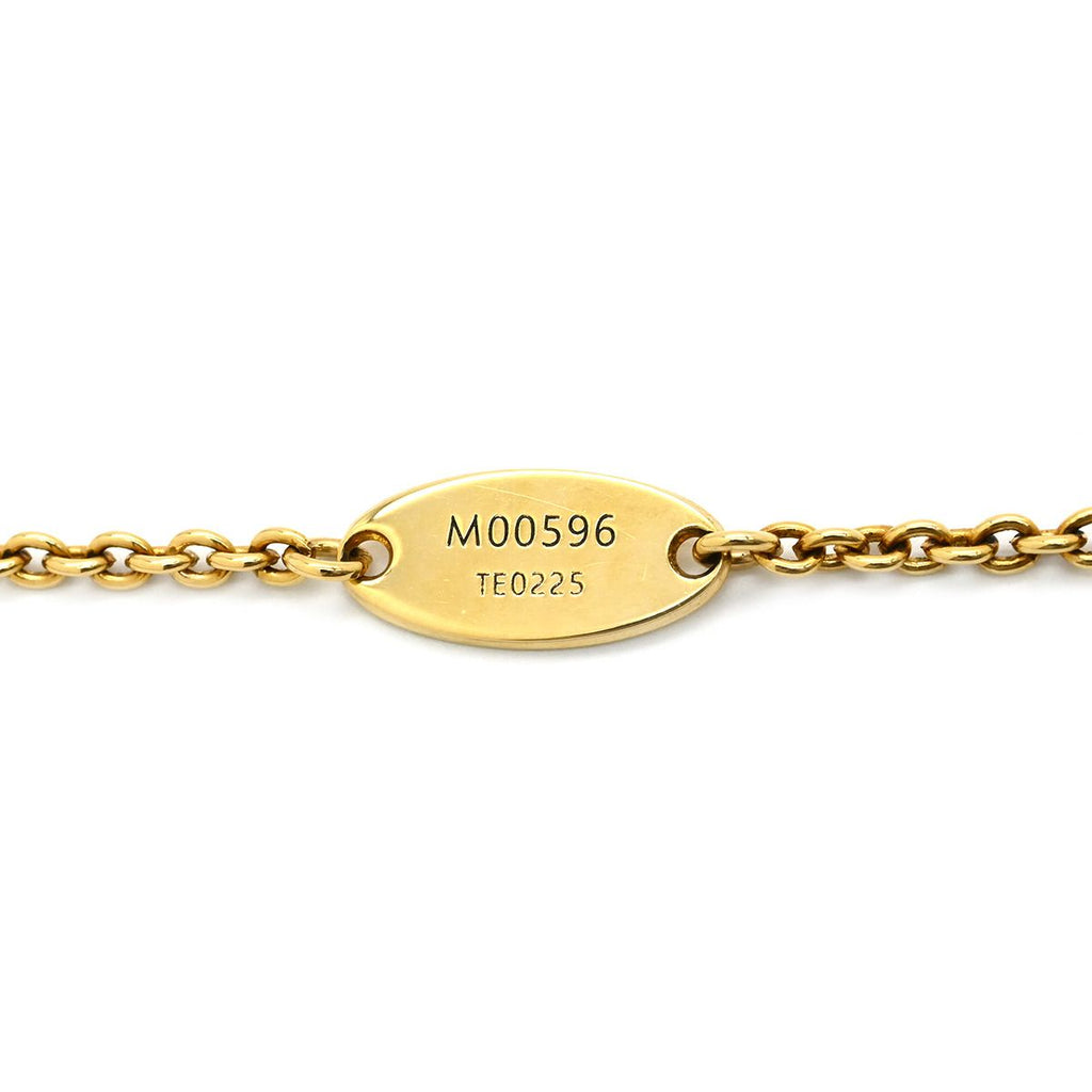 Louis Vuitton Necklace LV Iconic Strass Gold Logo Monogram Flower LV Circle — view 7