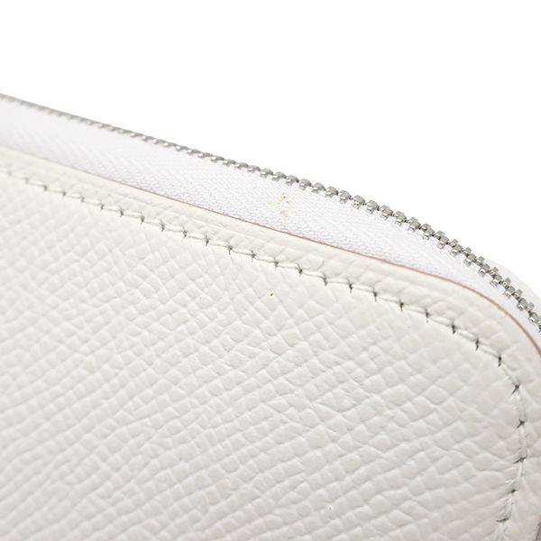 Hermes Wallet Azap Long Silk'in Veau Epsom Gripaire Ruby Silver White — view 5