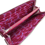 Hermes Wallet Azap Long Silk'in Veau Epsom Gripaire Ruby Silver White — view 7