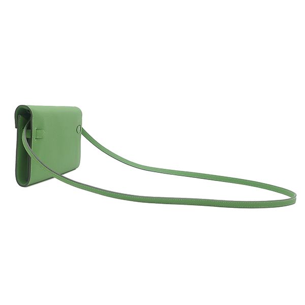 Hermes Wallet Kelly Long to Go Veau Epsom Vert Yucca Gold — view 2