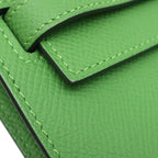 Hermes Wallet Kelly Long to Go Veau Epsom Vert Yucca Gold — view 7