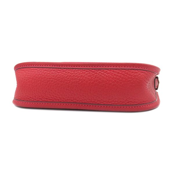 Hermes Shoulder Bag Evelyne TPM 16 Long Amazon Taurillon Clemence Rouge Casaque — view 3