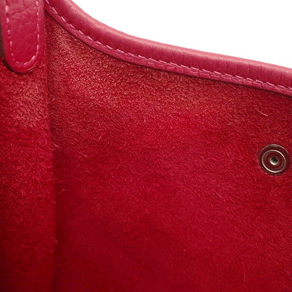 Hermes Shoulder Bag Evelyne TPM 16 Long Amazon Taurillon Clemence Rouge Casaque — view 8