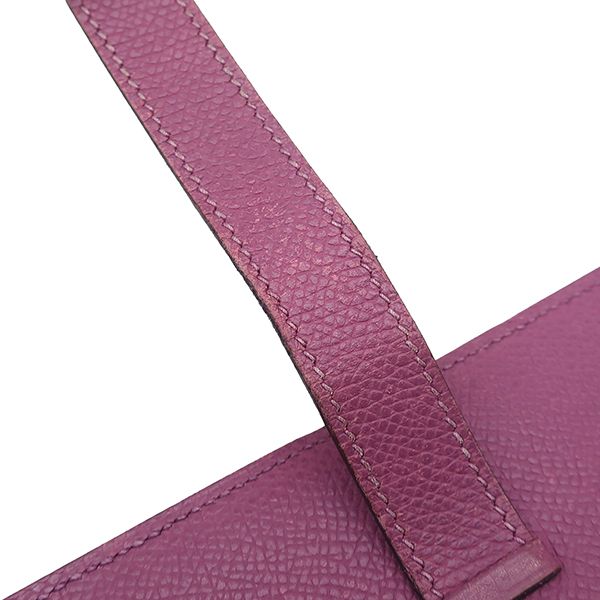 Hermes Wallet Bearn Soufflet Veau Epsom Chic Glitter Silver Purple — view 7