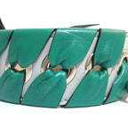 Fendi Strap You Ribbon Motif Shoulder Green Gray — view 7