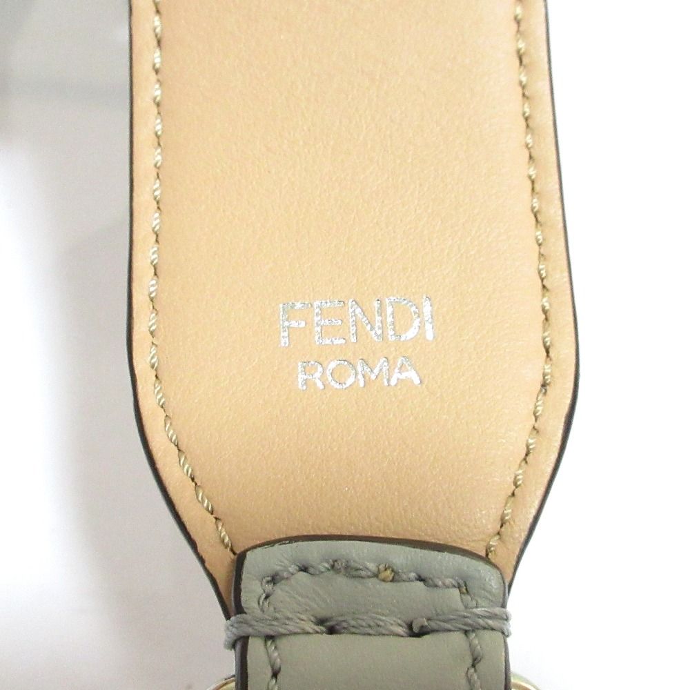 Fendi Strap You Ribbon Motif Shoulder Green Gray — view 5