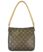 Louis Vuitton Monogram Looping MM Handbag Brown — view 3