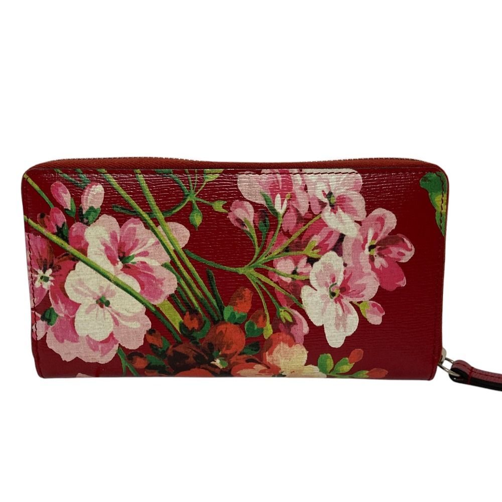 Gucci Blooms Zip Around Wallet Red — view 4