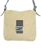 Fendi Zucca Mamma Bucket Shoulder Handbag Beige