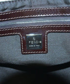 Fendi Zucca Mamma Bucket Shoulder Handbag Beige — view 5