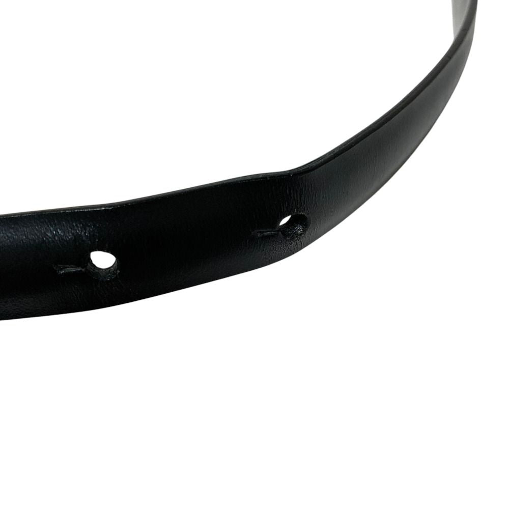 Gucci Logo Buckle Leather Narrow Belt 65 Black — view 8