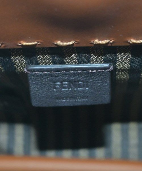 Fendi Sunshine Shopper Mini Shoulder Bag Brown — view 5