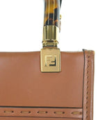 Fendi Sunshine Shopper Mini Shoulder Bag Brown — view 6