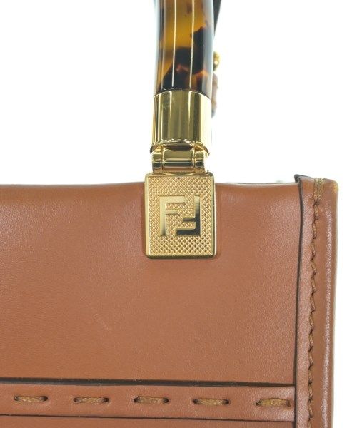 Fendi Sunshine Shopper Mini Shoulder Bag Brown — view 6