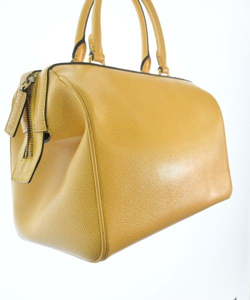 Celine Leather 2-Way Bag Boston Bag Travel Yellow — view 8