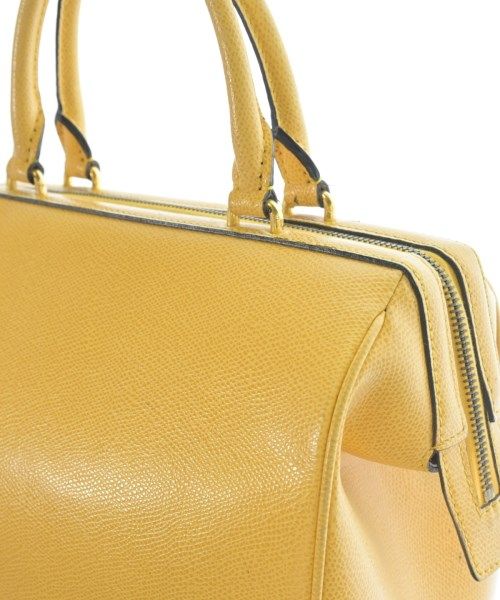 Celine Leather 2-Way Bag Boston Bag Travel Yellow — view 7
