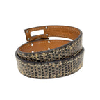 Hermes Kelly Bangle Double Tour Bracelet T2 Natural Silver Colored — view 3