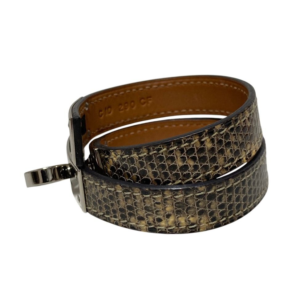 Hermes Kelly Bangle Double Tour Bracelet T2 Natural Silver Colored — view 2