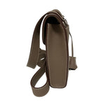 Hermes Sac a Depeche 21 Shoulder Bag Etoupe Silver — view 3