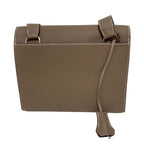 Hermes Sac a Depeche 21 Shoulder Bag Etoupe Silver — view 2