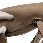 Hermes Sac a Depeche 21 Shoulder Bag Etoupe Silver — view 8