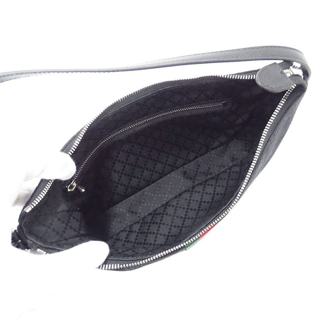 Gucci 2-Way Shoulder Bag GG Canvas Sherry Renetta Small Cloth Black — view 5