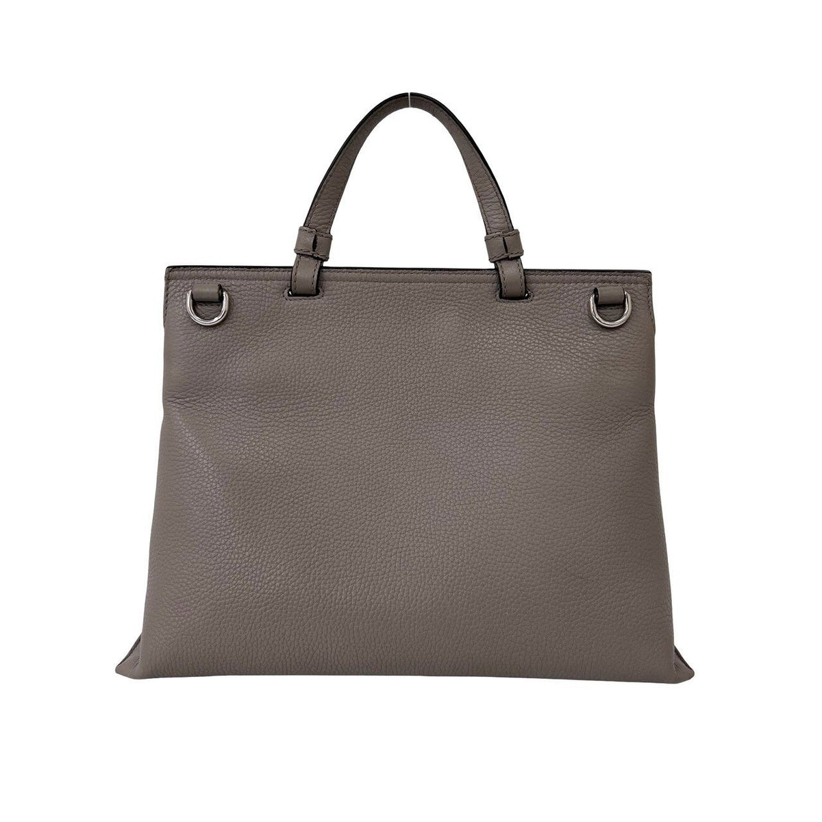 Gucci Bamboo Daily Leather Turnlock 2-Way Shoulder Bag Tote Gray — view 3